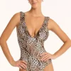 New Sea Level Frill Swimsuit Congo