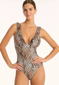 New Sea Level Frill Swimsuit Congo