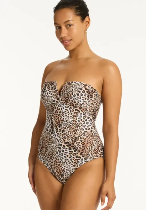Discount Sea Level Vee Bandeau Swimsuit Congo
