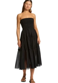 Clearance JETS Swimwear Convertible Maxi Dress Black