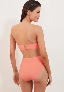 Fashion Vix Swimwear Cora Bandeau Bikini Coral