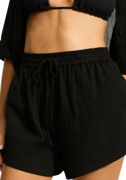 Online Seafolly Crinkle Beach Shorts Black