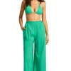 Best Seafolly Crinkle Beach Trousers Jade