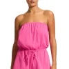 Fashion Seafolly Crinkle Playsuit Pink