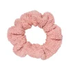 Fashion Hunza G Crinkle Scrunchie Metallic Dusty Pink