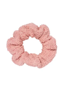 Fashion Hunza G Crinkle Scrunchie Metallic Dusty Pink