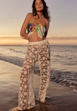 Outlet Seafolly Crochet Side Split Pant