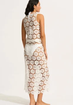 Fashion Seafolly Crochet Tie Front Top