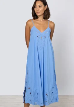 New Juliet Dunn Cut Out Maxi Dress Periwinkle