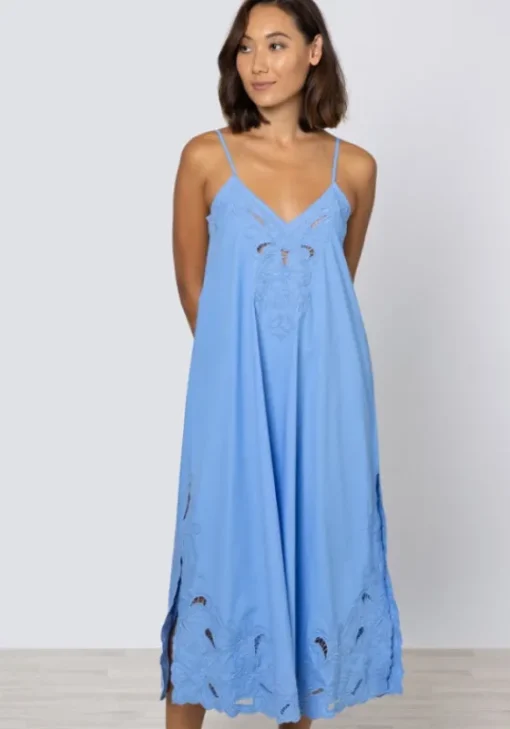 New Juliet Dunn Cut Out Maxi Dress Periwinkle