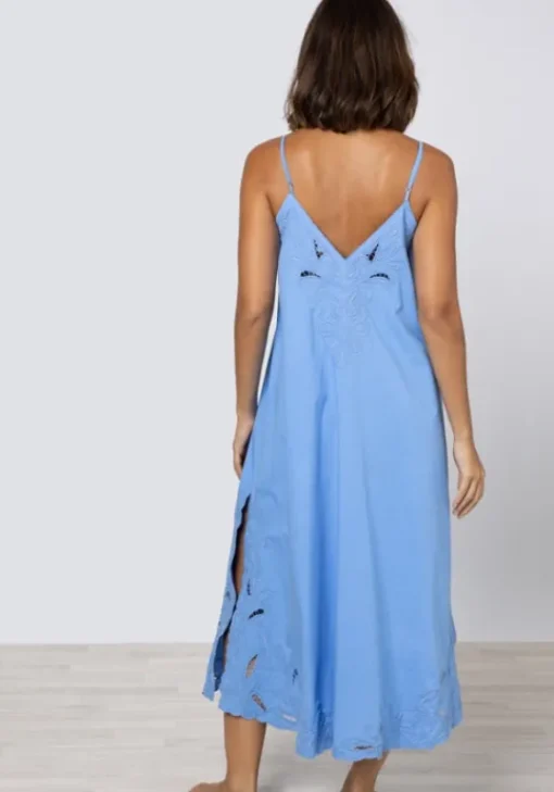 New Juliet Dunn Cut Out Maxi Dress Periwinkle