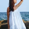 Online Juliet Dunn Cut Out Wave Mini Dress White