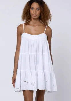 Online Juliet Dunn Cut Out Wave Mini Dress White