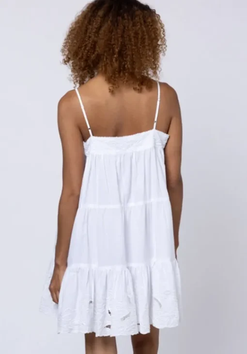 Online Juliet Dunn Cut Out Wave Mini Dress White