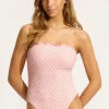 Best Seafolly Daydreamer DD Bandeau Swimsuit Pink