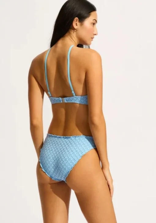 Outlet Seafolly Daydreamer High Neck Bikini Powder Blue