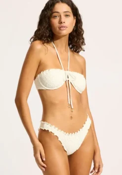 Clearance Seafolly Daydreamer Underwire Halter Bikini Vanilla