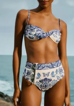 Hot Farm Rio Delicate Tapestry High Waisted Bikini