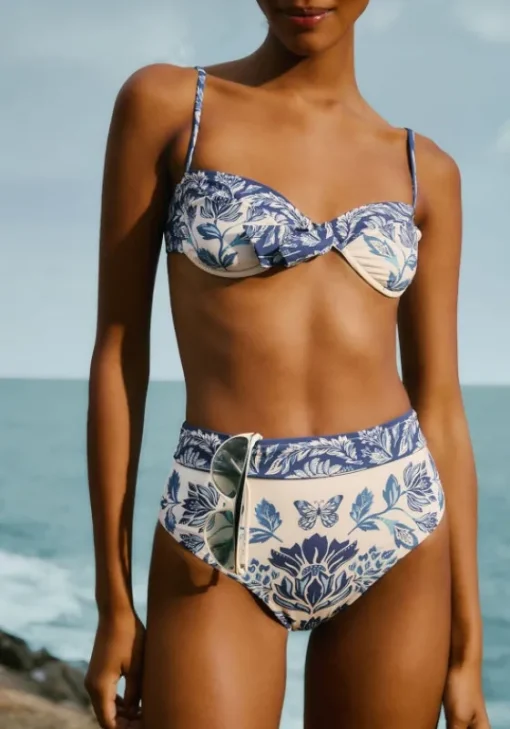 Hot Farm Rio Delicate Tapestry High Waisted Bikini
