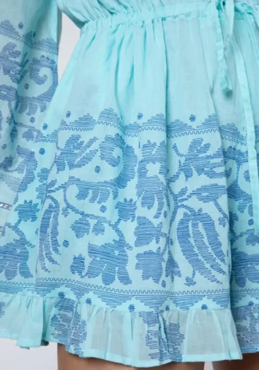 Sale Juliet Dunn Dhaka Print Playsuit Blue