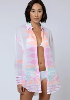Sale Juliet Dunn Dhaka Print Shirt Multi Dhaka Print Multi