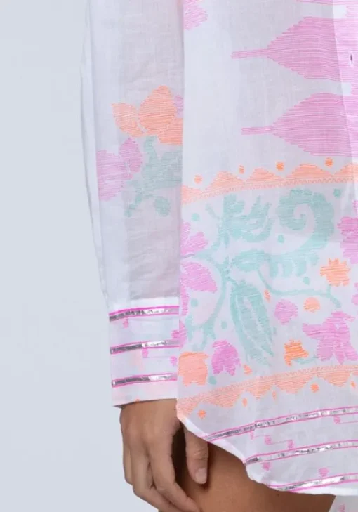 Sale Juliet Dunn Dhaka Print Shirt Multi Dhaka Print Multi