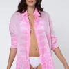 Discount Juliet Dunn Dhaka Print Shirt Pink