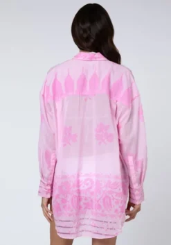 Discount Juliet Dunn Dhaka Print Shirt Pink