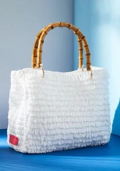 New Chica Diamante Bag White