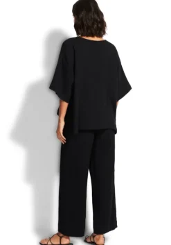 Discount Seafolly Double Cloth Pants Black