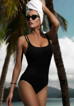 Best JETS Swimwear Double Strap Swimsuit Black