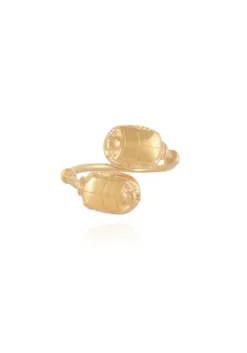 Hot Gas Bijoux Duality Scaramouche Ring Gold