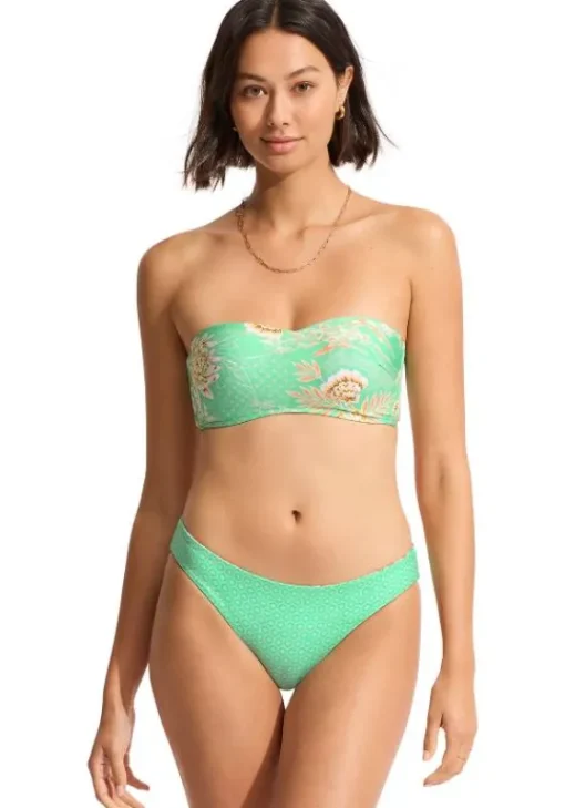 Fashion Seafolly Eden Bustier Bandeau Bikini Mint