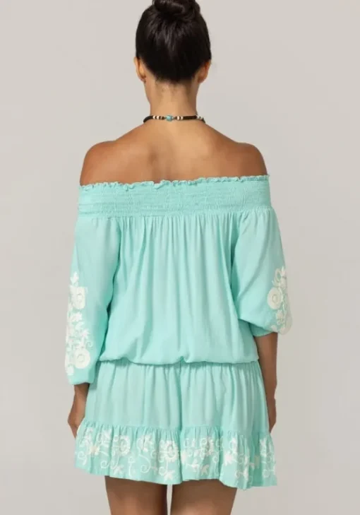 Online Miss June Eleyna Dress Aqua