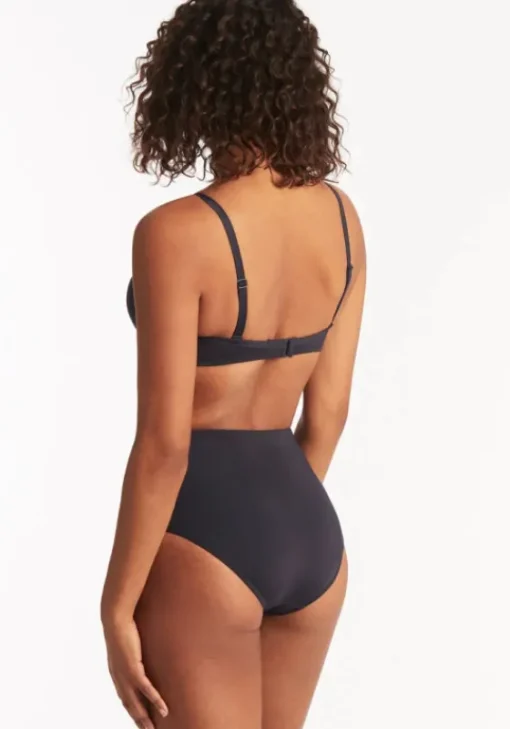 Sale Sea Level Essentials High Waisted Bikini Black