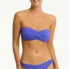 Online Sea Level Essentials Twist Bandeau Bikini Iris