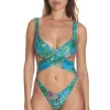 Online Reina Olga Exotica Swimsuit Green Flowers