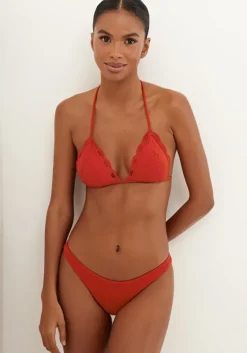 Discount Vix Swimwear Eyelet Naya Triangle Bikini Ruby