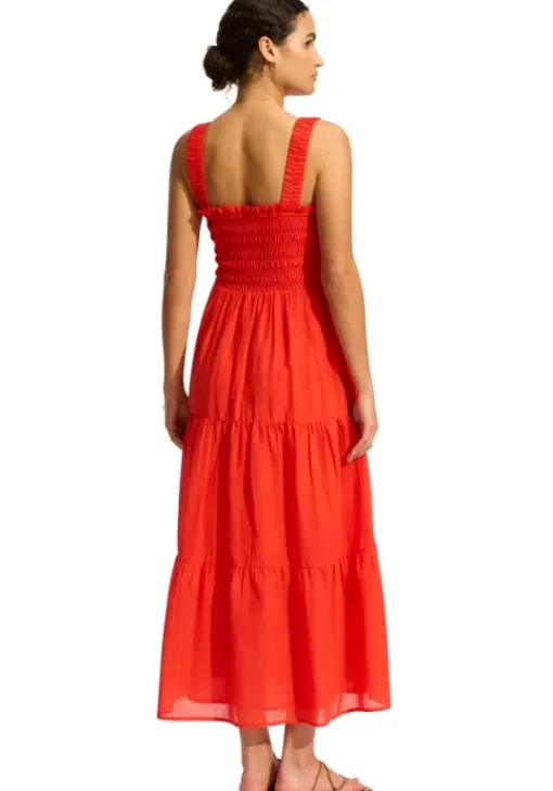 Best Seafolly Faithful Midi Dress Flame