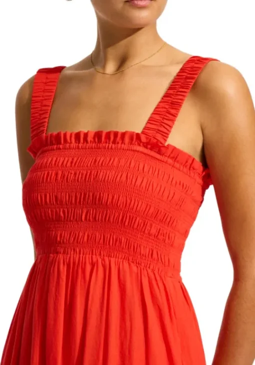 Best Seafolly Faithful Midi Dress Flame