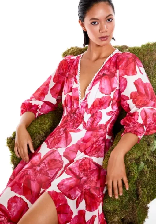 New Charo Ruiz Fata Long Dress White Blossom WhiteBlossom