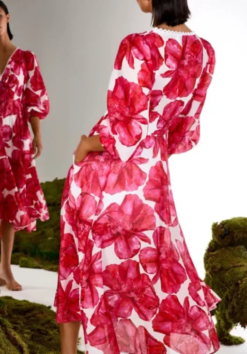 New Charo Ruiz Fata Long Dress White Blossom WhiteBlossom