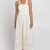 Sale Greek Archaic Kori Feather Cross Back Dress