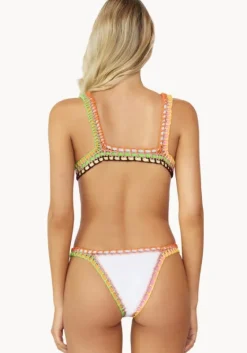 New PQ Swim Ferrarini Triangle Bikini White