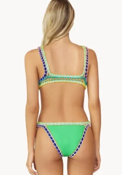 Online PQ Swim Ferrarini Triangle Bikini Green