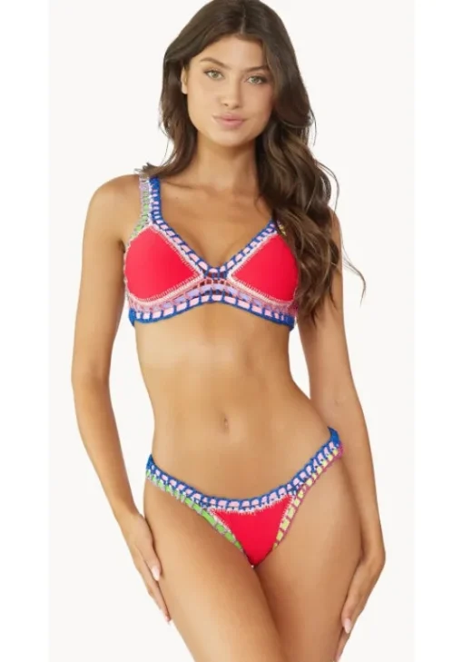Clearance PQ Swim Ferrarini Triangle Bikini Red
