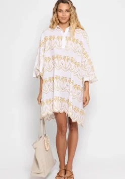 Discount Sundress Flora Kaftan White/Gold