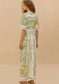 Clearance Farm Rio Folk Floral Jumpsuit
