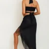 Sale Pitusa Fringe Sarong Black