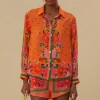 Discount Farm Rio Fruit Garden Scarf Shorts Orange